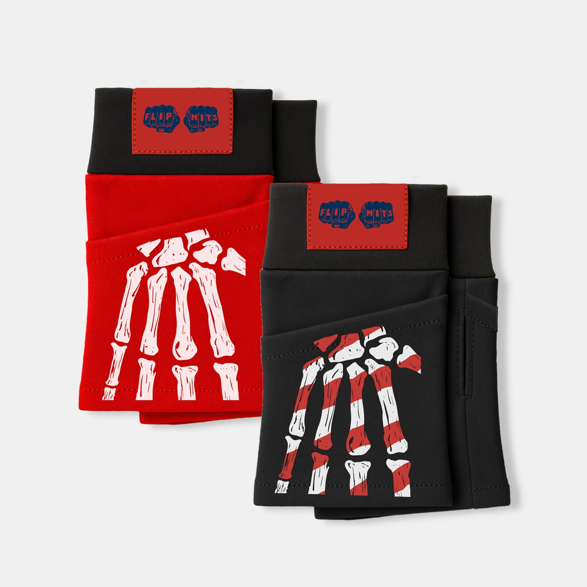 2 PACK : FESTIVE SKELLYHANDS - FLIPMITS