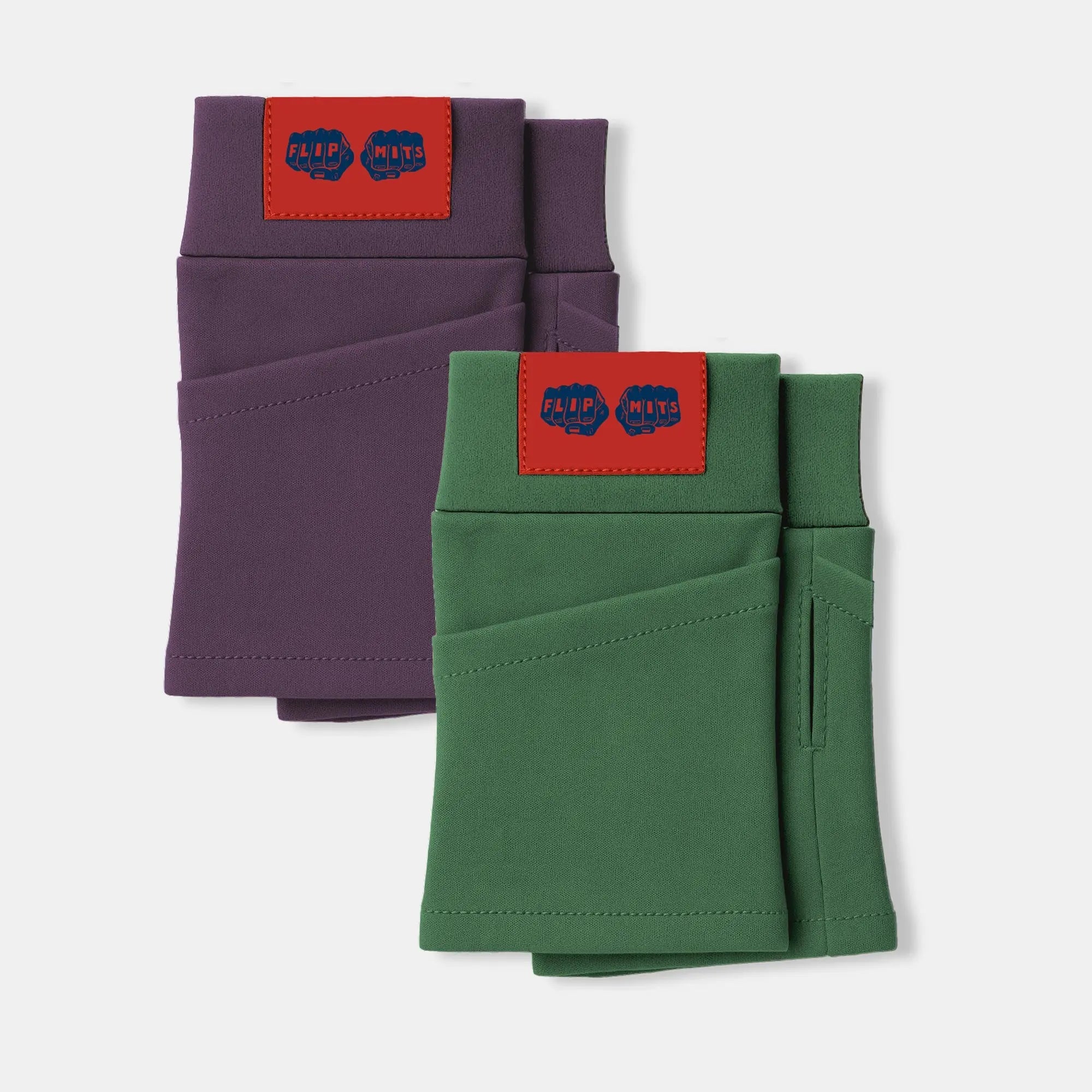 2 PACK : GREEN - PLUM - FLIPMITS