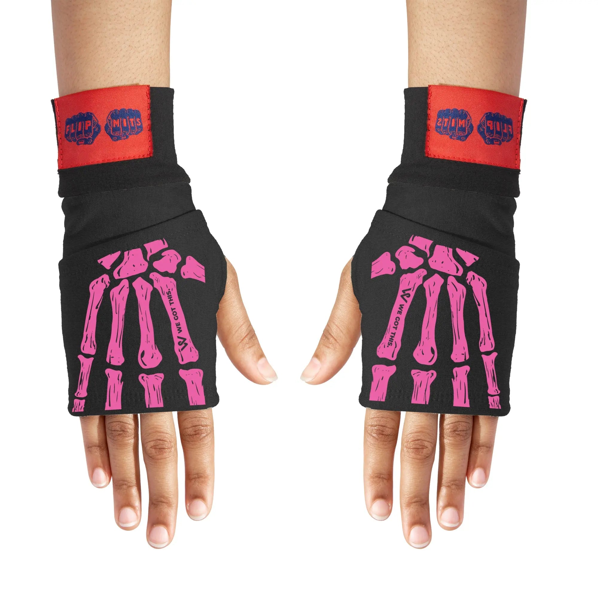 WGT PINK SKELLYHANDS FLIPMITS