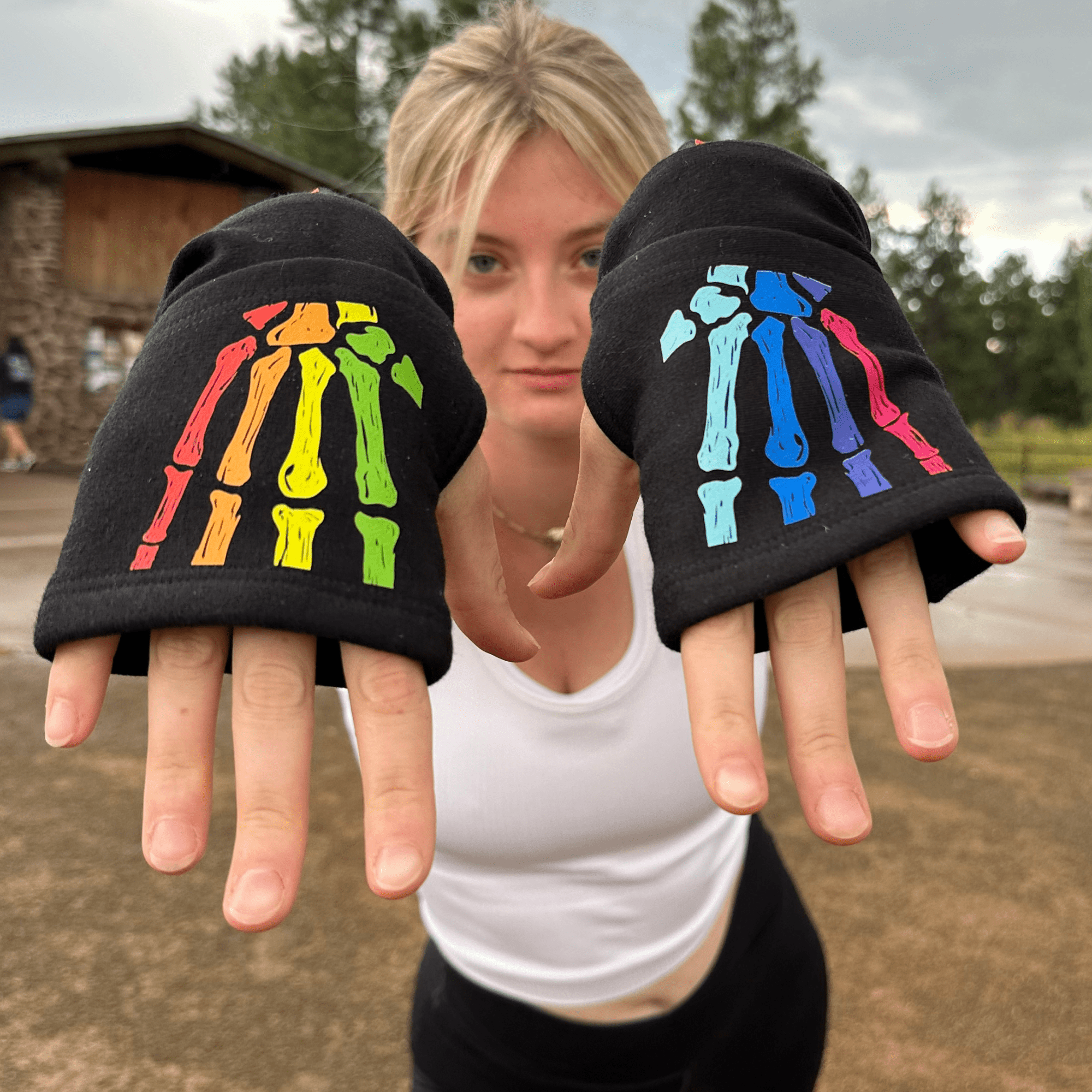 RAINBOW SKELLYHANDS FLIPMITS - FLIPMITS